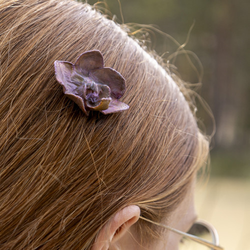 Hřebínek - pokovená orchidej — foto 5