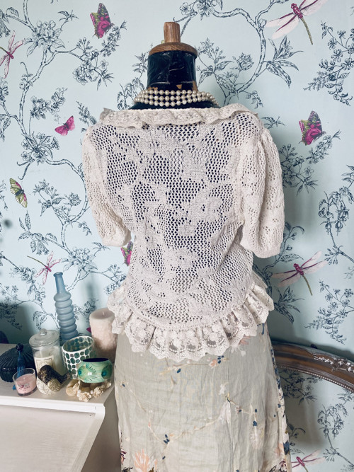 Halenka vintage krajka — foto 4