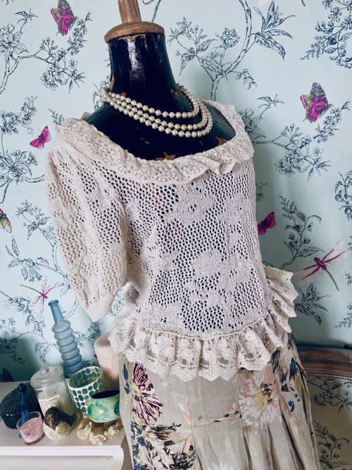 Halenka vintage krajka — foto 3