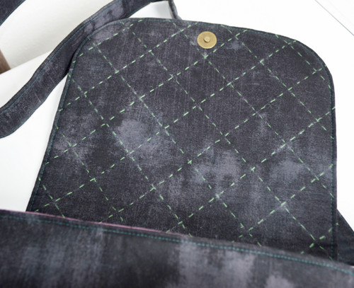Kabelka s aplikací květů (japonský patchwork) — foto 4
