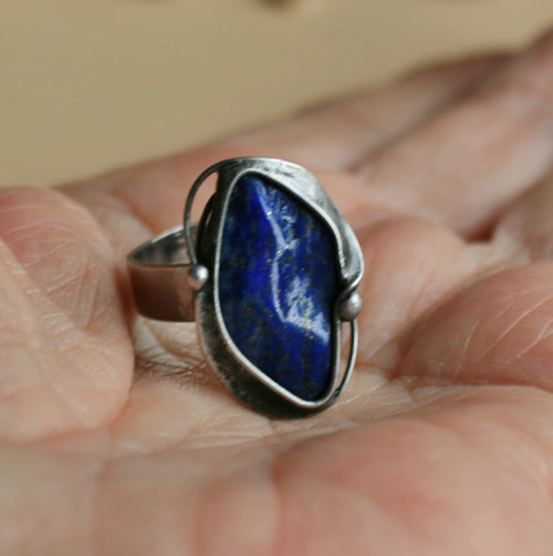 Prsten s lapisem lazuli — foto 4