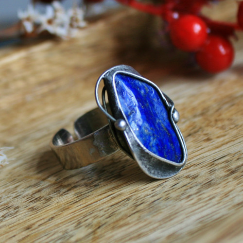 Prsten s lapisem lazuli — foto 2