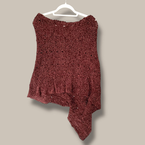 Pletené pončo “Chenille” — foto 4