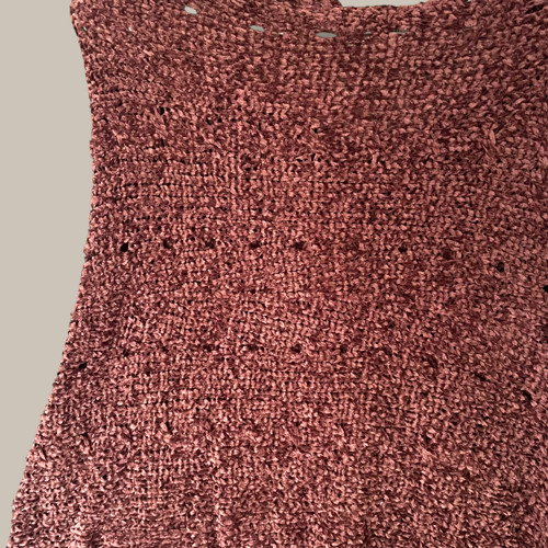 Pletené pončo “Chenille” — foto 3