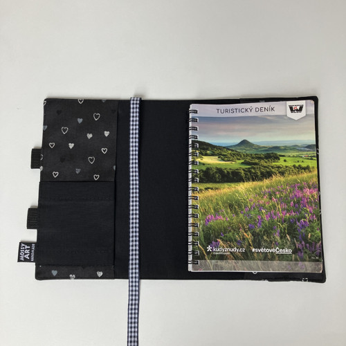 Obal na turistický deník-wander book- batika — foto 5