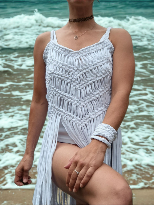 Macramé šaty — foto 3
