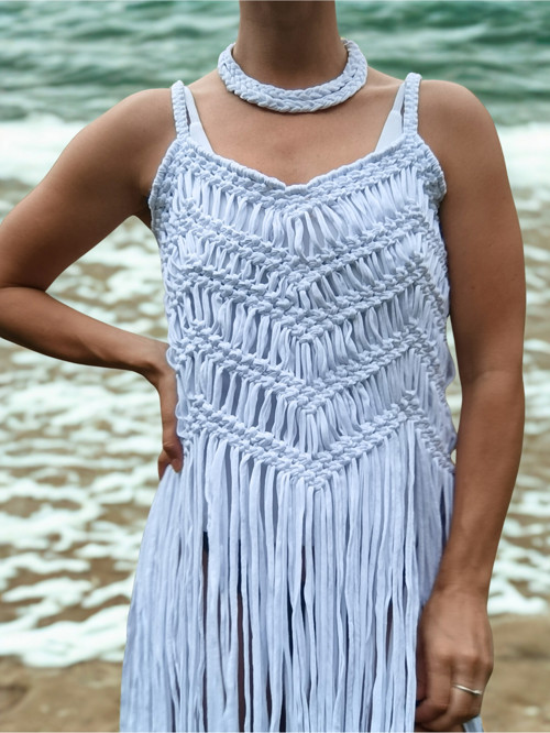 Macramé šaty — foto 2