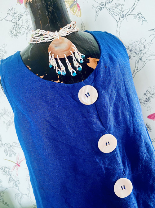 Vestička top, lněná — foto 2