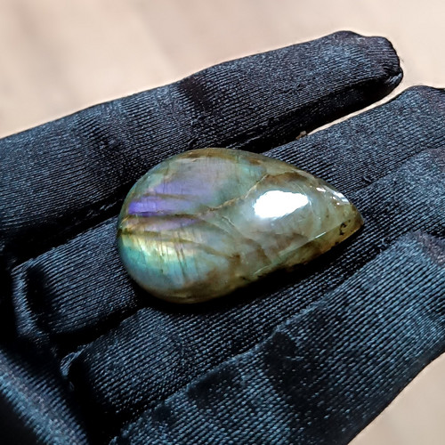 Labradorit, ID 5098, 41x28 mm - výprodej — foto 2