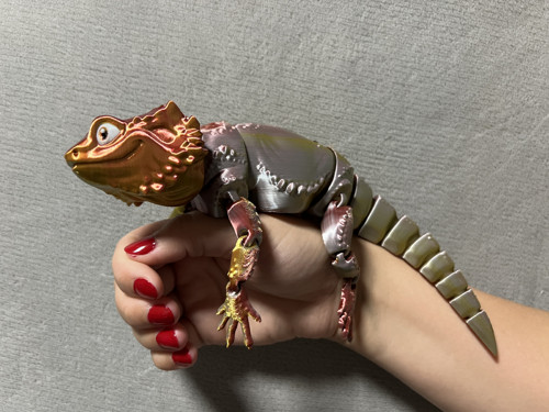 Agama Vousatá - 26 cm - 3D Tisk — foto 4