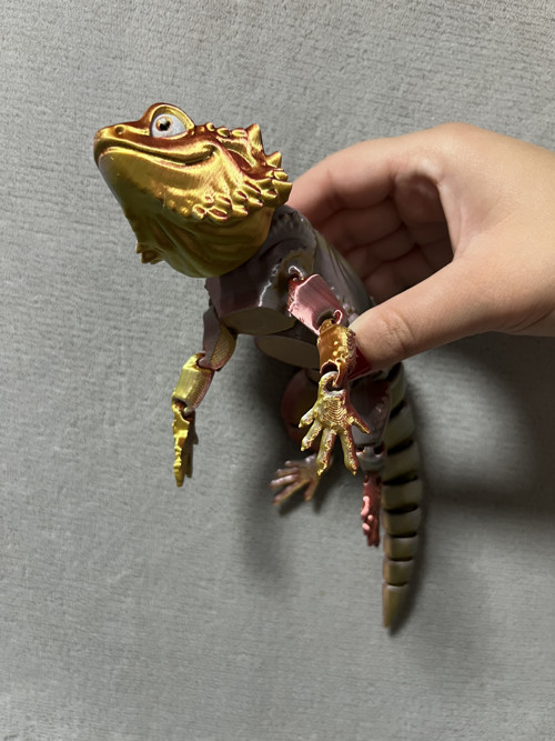 Agama Vousatá - 26 cm - 3D Tisk — foto 3
