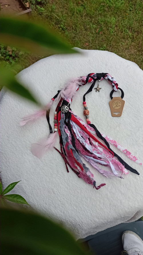 Hairwrap s peříčky, korálky a přívěsky — foto 2