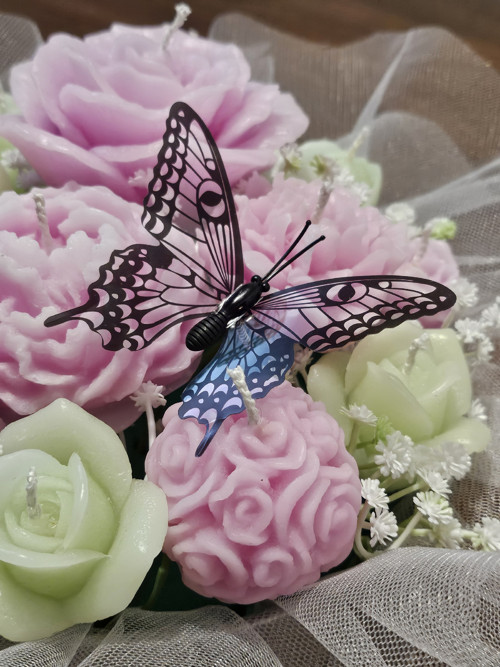 Svíčková Kytice růžová — foto 3