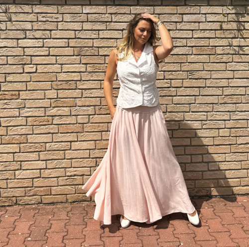 Dlouhá volná světle růžová — foto 3