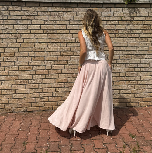 Dlouhá volná světle růžová — foto 5