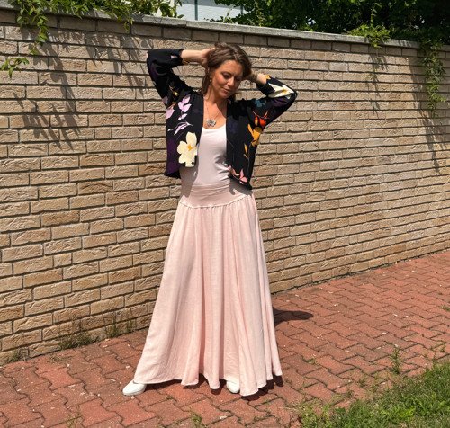 Dlouhá volná světle růžová — foto 6