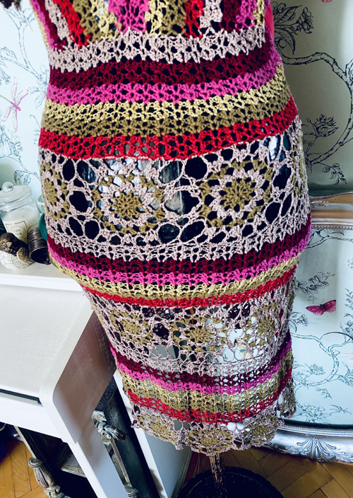 Háčkované boho šaty — foto 5