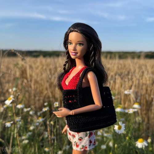 Plážová taška pro Barbie - černá — foto 2