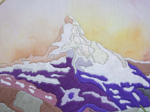 Vyšívaný obraz Matterhorn — foto 2