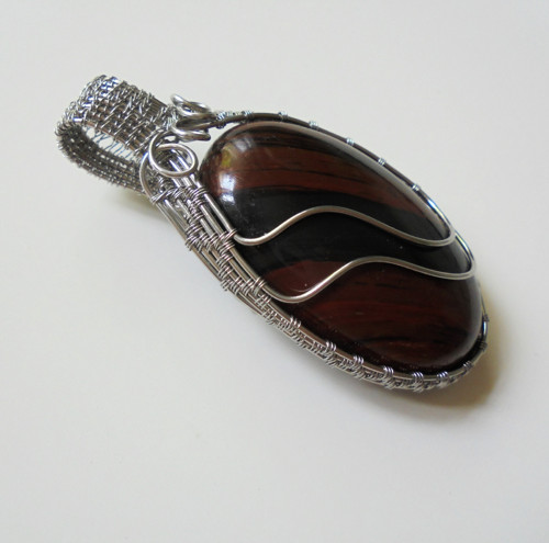 Přívěsek - mahagonový Obsidian /2 — foto 3