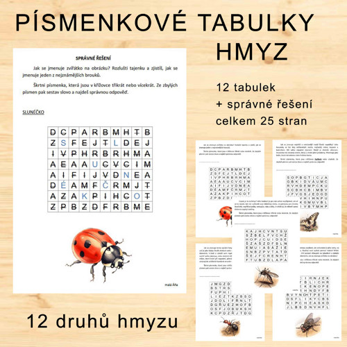 Písmenkové Tabulky - Hmyz — foto 2