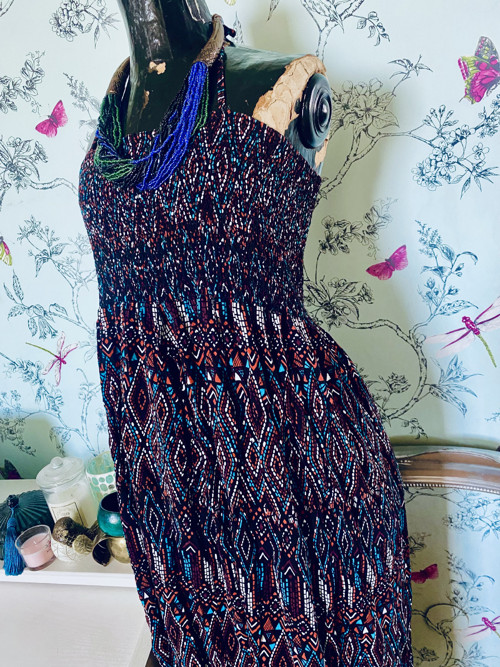 Boho šaty vzory indiánské — foto 3