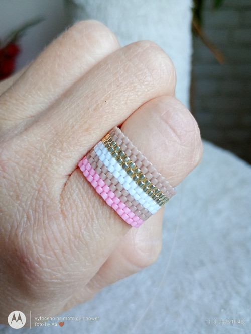 Miyuki prstýnek s proužky — foto 3