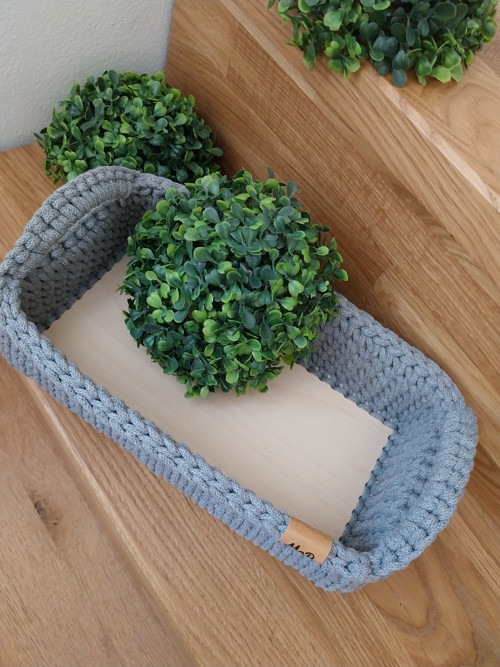 Háčkovaný košík — foto 3