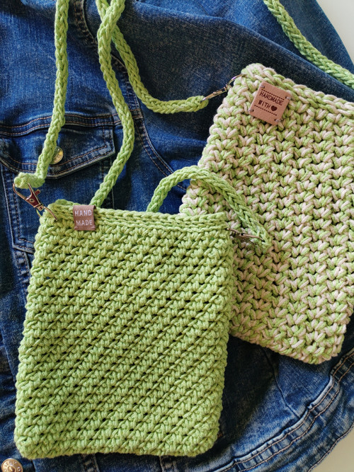 Crossbody malá kabelka limetková — foto 5