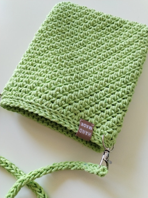 Crossbody malá kabelka limetková — foto 4