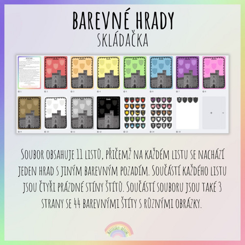 Barevné hrady, skládačka — foto 2