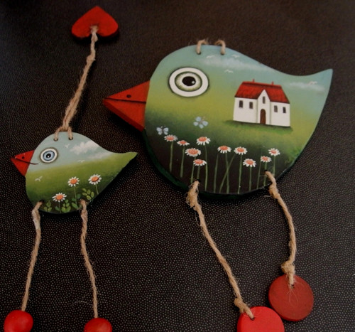 Oboustranný pták ( 19x14 cm ) — foto 6