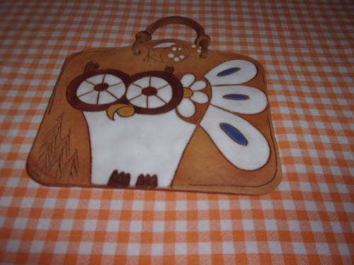 Keramický obrázek sova — foto 2