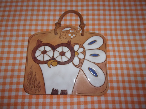 Keramický obrázek sova — foto 3