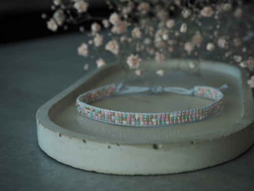 Miyuki tkaný náramek "Pastel II" — foto 3