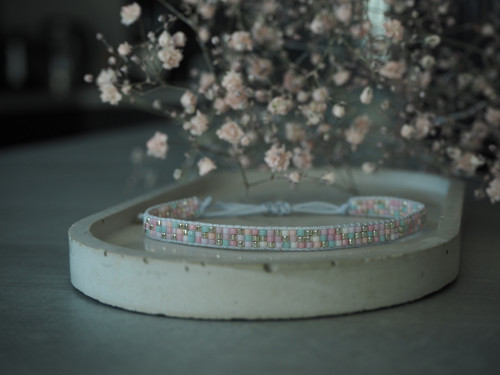 Miyuki tkaný náramek "Pastel II" — foto 4
