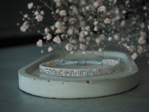 Miyuki tkaný náramek "Pastel II" — foto 2