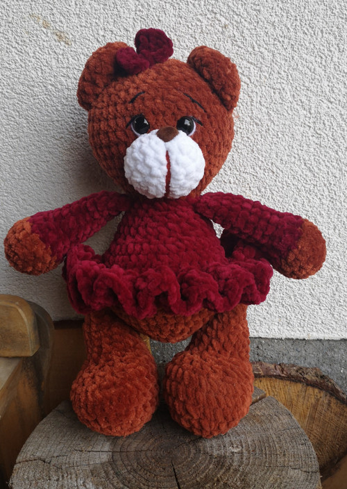 Medvídek 35 cm s mašlí — foto 2