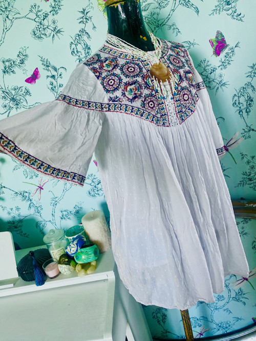 Halenka boho vyšívaná — foto 3