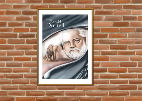 Gerald Durrell | Autorská ilustrace A3 — foto 3