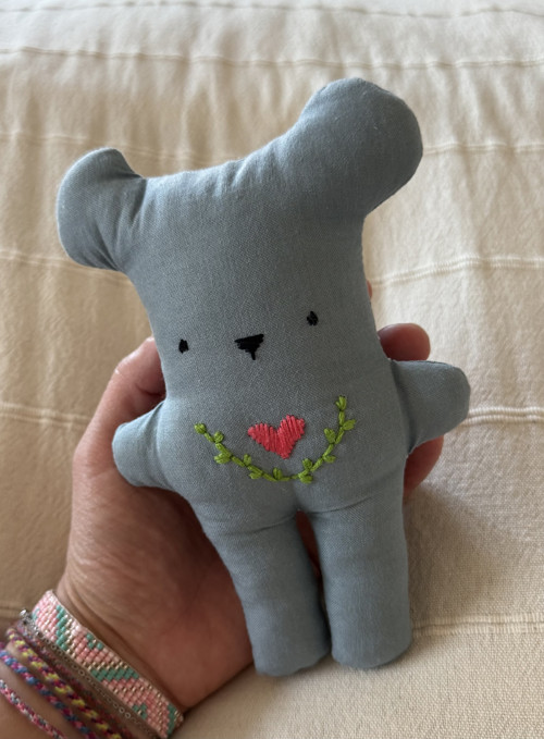 Wide Bubu Bear Grey Embroidered — foto 3