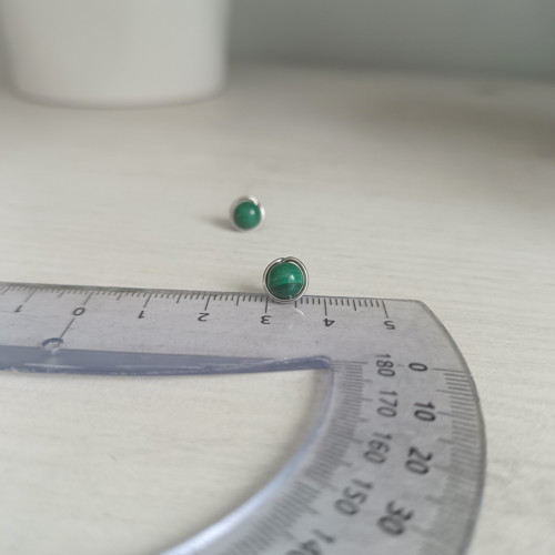 "Srdeční přání" pecky s malachitem — foto 3
