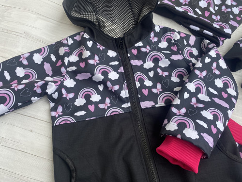 Softshell bunda dětská Duha JARO — foto 3