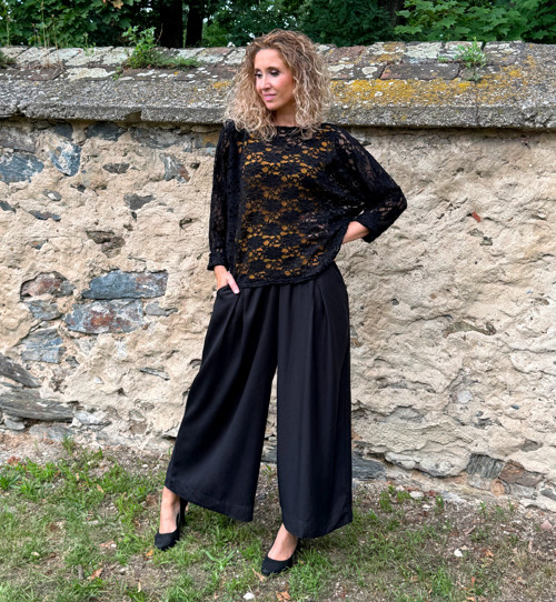 Kardigan krátký černá krajka — foto 6