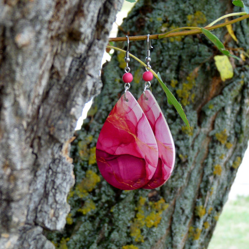 Náušnice - orchidej — foto 4