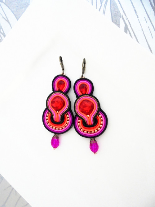 Soutache náušnice — foto 2