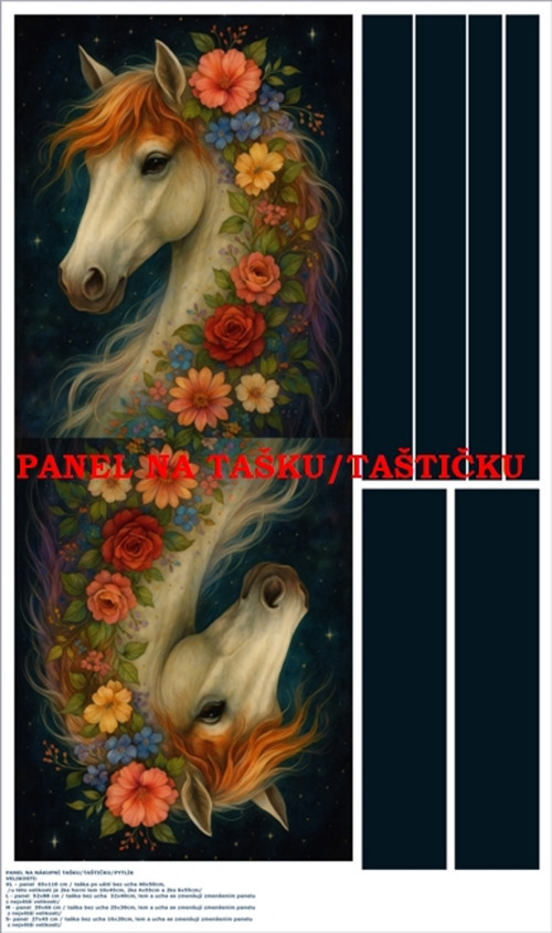 Panel na tašku/taštičku - bavlna XL — foto 2