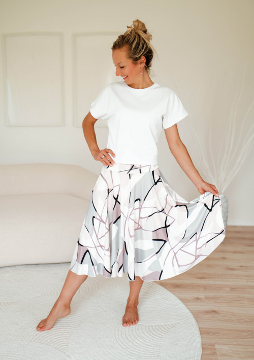 Midi sukně - tanec čar — foto 2