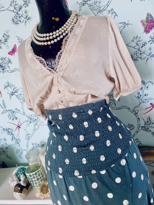 Sukně retro dots puntíky — foto 4