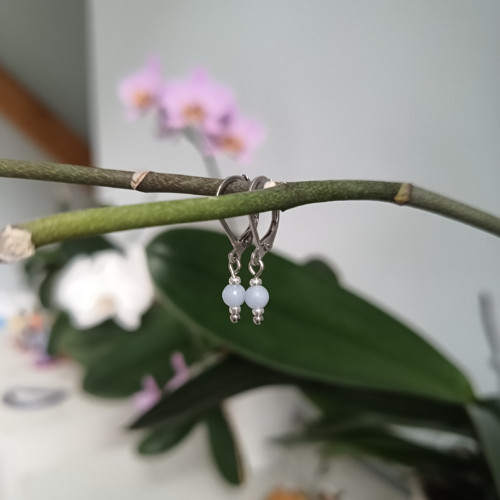 "Andělské" náušnice s angelitem — foto 3